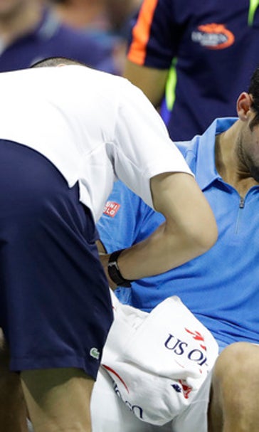 The Latest: US Open's roof closed during match for 1st time